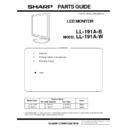 Sharp LL-191A (serv.man2) Service Manual / Parts Guide