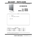 Sharp LL-193 (serv.man3) Service Manual / Parts Guide