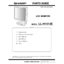 Sharp LL-H1513 (serv.man18) Service Manual / Parts Guide