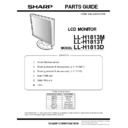Sharp LL-H1813 (serv.man2) Service Manual / Parts Guide