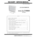 Sharp LL-T1500A (serv.man11) Service Manual