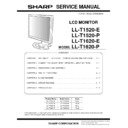 Sharp LL-T1520 Service Manual
