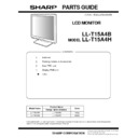 Sharp LL-T15A4 (serv.man2) Service Manual / Parts Guide