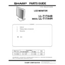 Sharp LL-T17A4 (serv.man9) Service Manual / Parts Guide