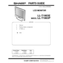 Sharp LL-T1803 (serv.man17) Service Manual / Parts Guide