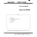 Sharp LL-T1810A (serv.man18) Service Manual / Parts Guide
