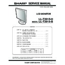 Sharp LL-T2015 Service Manual