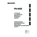 Sharp PN-465E (serv.man5) User Manual / Operation Manual