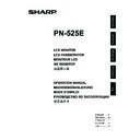Sharp PN-525E (serv.man5) User Manual / Operation Manual