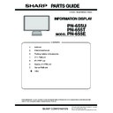 Sharp PN-655E (serv.man4) Service Manual / Parts Guide