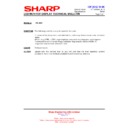 Sharp PN-A601 (serv.man14) Technical Bulletin
