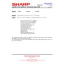 Sharp PN-A601 (serv.man15) Technical Bulletin