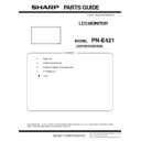 Sharp PN-E421 (serv.man4) Service Manual / Parts Guide