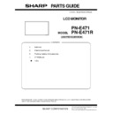 Sharp PN-E471R (serv.man4) Service Manual / Parts Guide