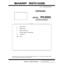 Sharp PN-E602 (serv.man4) Service Manual / Parts Guide