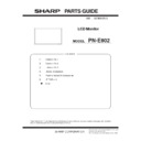 Sharp PN-E802 (serv.man4) Service Manual / Parts Guide