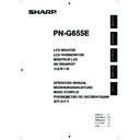 Sharp PN-G655E (serv.man5) User Manual / Operation Manual