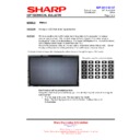Sharp PN-K321 (serv.man10) Service Manual / Technical Bulletin