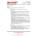 Sharp PN-K321 (serv.man15) Service Manual / Technical Bulletin