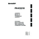 Sharp PN-K321 (serv.man5) User Manual / Operation Manual
