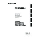 Sharp PN-K322BH (serv.man5) User Manual / Operation Manual
