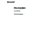 Sharp PN-K322BH (serv.man6) User Manual / Operation Manual