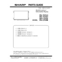 Sharp PN-L703A (serv.man4) Parts Guide