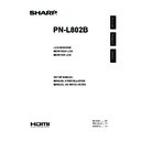 Sharp PN-L802B (serv.man11) User Guide / Operation Manual