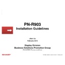 Sharp PN-R903 Handy Guide
