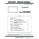 Sharp PN-S655 (serv.man3) Service Manual