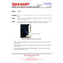 Sharp PN-V601 (serv.man23) Technical Bulletin