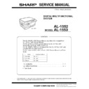 Sharp AL-1552 (serv.man8) Service Manual / Parts Guide