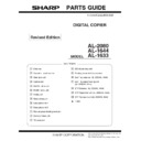 Sharp AL-1644 (serv.man15) Service Manual / Parts Guide