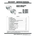 Sharp AL-2021 Service Manual