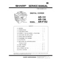 Sharp AR-151 (serv.man3) Service Manual