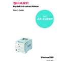 Sharp AR-C200P (serv.man9) User Manual / Operation Manual