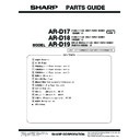 Sharp AR-D17-19 (serv.man9) Service Manual / Parts Guide