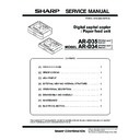 Sharp AR-D34 Service Manual