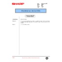Sharp AR-DE1 (serv.man8) Service Manual / Technical Bulletin