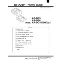 Sharp AR-DE5 (serv.man3) Service Manual / Parts Guide
