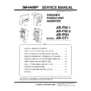 Sharp AR-F11 Service Manual / Specification