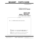 Sharp AR-F14N (serv.man2) Service Manual / Parts Guide
