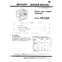Sharp AR-F200 (serv.man3) Service Manual