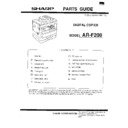 Sharp AR-F200 (serv.man4) Service Manual / Parts Guide