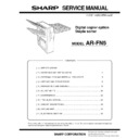 Sharp AR-FN5 Service Manual
