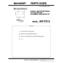 Sharp AR-FX13 (serv.man2) Service Manual / Parts Guide