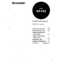 Sharp AR-FX2 (serv.man4) User Manual / Operation Manual