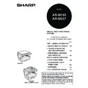 Sharp AR-M165-207 (serv.man19) User Guide / Operation Manual