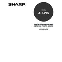 Sharp AR-P15 (serv.man2) User Manual / Operation Manual