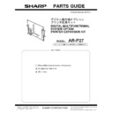 Sharp AR-P27 (serv.man7) Service Manual / Parts Guide